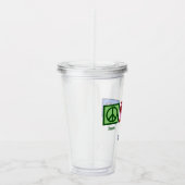 Radioloog Peace Love Radiology Chest X-Ray Tech Acryl Drinkbeker (Rechts)