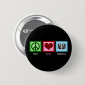 Radioloog Peace Love Radiology Chest X-Ray Tech Ronde Button 5,7 Cm (Voorkant /achterkant)