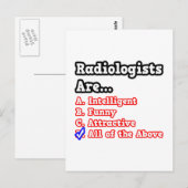 Radioloog Quiz... Joke Briefkaart (Voorkant / Achterkant)