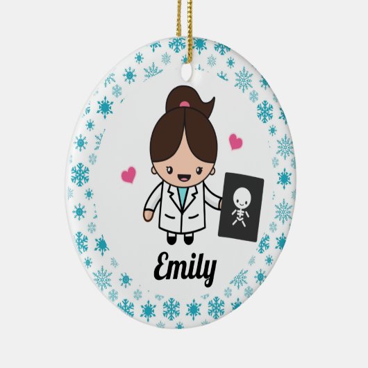 Radioloog röntgen radiotechnicus röntgen keramisch ornament (Rechts)