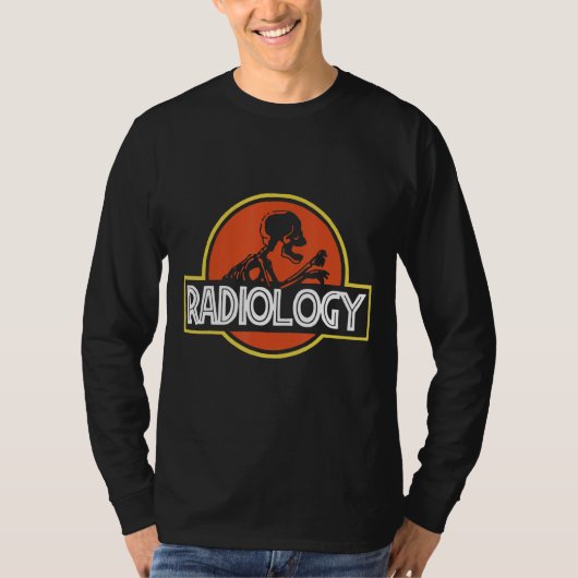 Radioloog Skeleton Radiology X Ray Rad Tech T-shirt (Voorkant)
