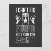 Radioloog Skeleton X-Ray Technicus Radiology Briefkaart (Voorkant)