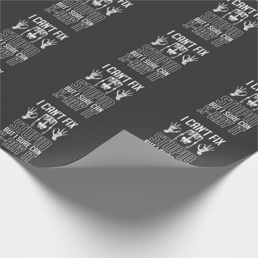 Radioloog Skeleton X-Ray Technicus Radiology Cadeaupapier (Hoek)