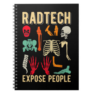 Radioloog Skeletons Xray Funny Radiology Notitieboek