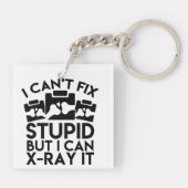 Radioloog Sleutelhanger, Funny Radiology Sleutelha Sleutelhanger (Achterkant)