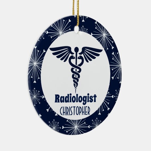 Radioloog Speciaal Gift Keramisch Ornament (Rechts)
