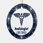 Radioloog Speciaal Gift Keramisch Ornament (Links)