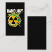 Radioloog tegen radiologisch symbool Xray Visitekaartje (Voorkant / Achterkant)