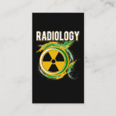 Radioloog tegen radiologisch symbool Xray Visitekaartje (Voorkant)