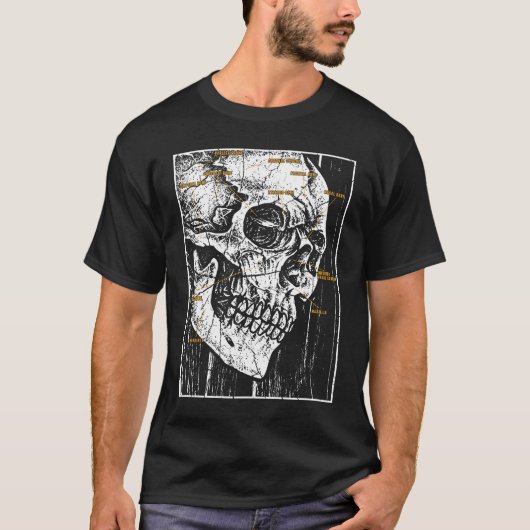 Radioloog van de anatomie van Cranium T-shirt (Voorkant)