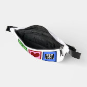 Radioloog van de vredesliefdesradiologie heuptasje (Open)