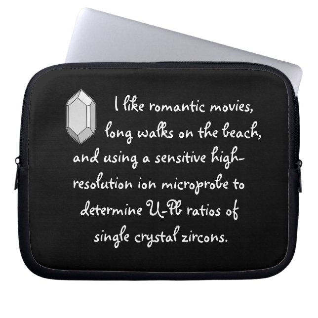 Radiometrische datingservice - Grappige geologie Laptop Sleeve (Voorkant)