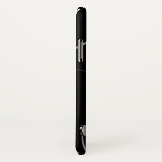 radiomicrofoon op Air Black Silver Red Case-Mate iPhone Case (Achterkant / rechts)