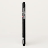  radiomicrofoon op Air Black Silver Red Case-Mate iPhone Case (Achterkant/links)