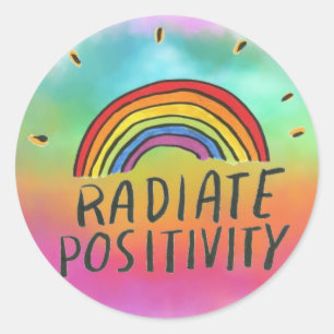 Radionboog voor stralingssterkte sticker