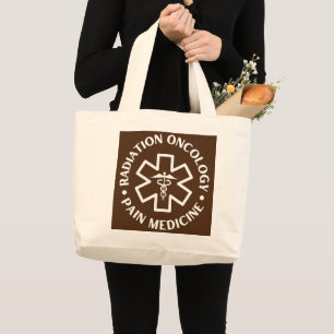 Radioncologie Pijn geneeskunde Doctor Nurse Grote Tote Bag