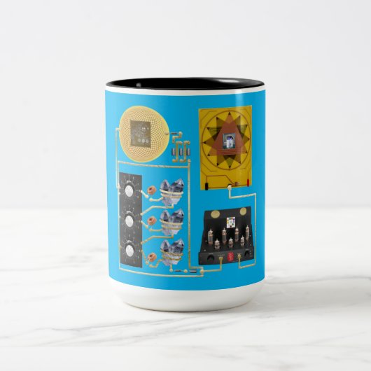 Radionic 3 Dial Cup Tweekleurige Koffiemok (Center)