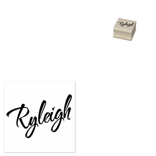 Radiopy naam cursief script rubberstempel (Gestempeld)