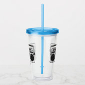 Radioregeling cartoon acryl drinkbeker (Rechts)