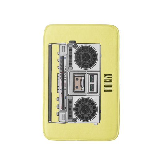 Radioregeling cartoon badmat (Voorkant Verticaal)