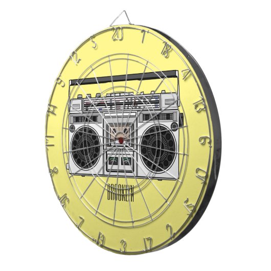 Radioregeling cartoon dartbord (Voorkant Rechts)