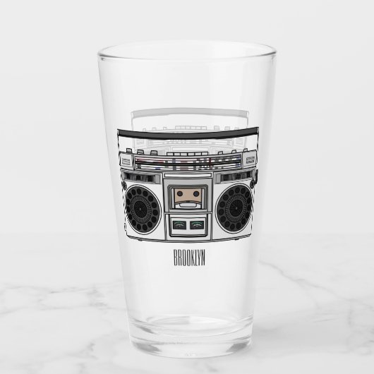 Radioregeling cartoon glas (Voorkant)