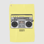 Radioregeling cartoon golfhanddoek (Voorkant)