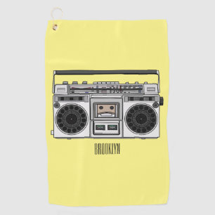 Radioregeling cartoon golfhanddoek