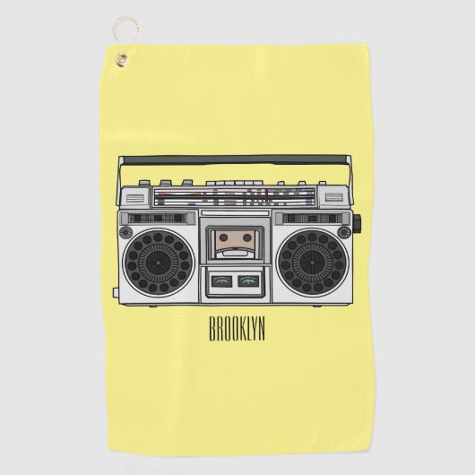 Radioregeling cartoon golfhanddoek (Voorkant)