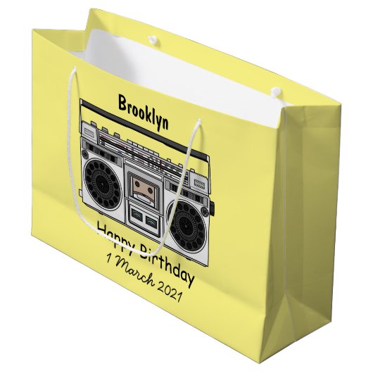 Radioregeling cartoon groot cadeauzakje (Voorkant Gekanteld)