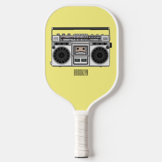 Radioregeling cartoon pickleball paddle (Voorkant)