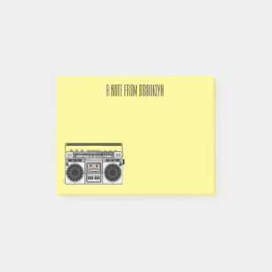 Radioregeling cartoon post-it® notes