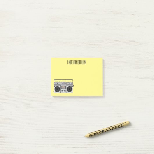 Radioregeling cartoon post-it® notes (Op bureau)