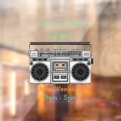 Radioregeling cartoon raamsticker (Vel 2)