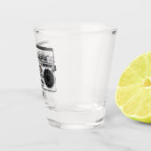 Radioregeling cartoon shot glas (Rechts)