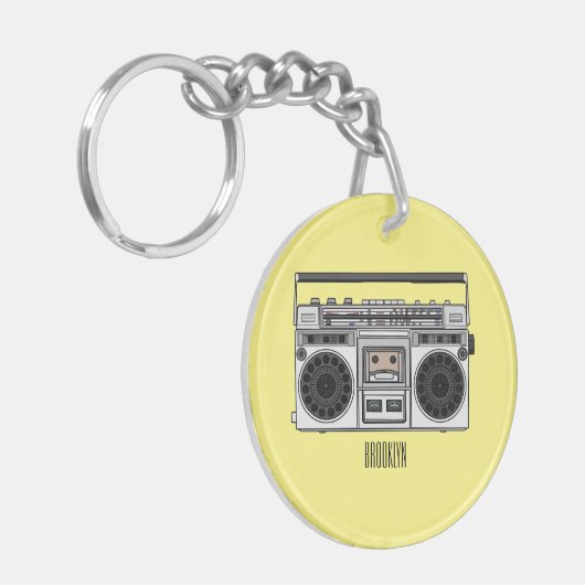 Radioregeling cartoon sleutelhanger (Voorkant Links)