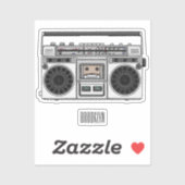 Radioregeling cartoon sticker (Vel)