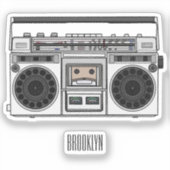 Radioregeling cartoon sticker (Voorkant)