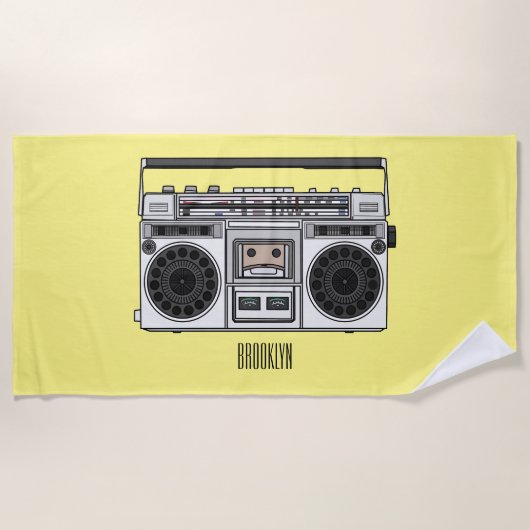 Radioregeling cartoon strandlaken (Voorkant)