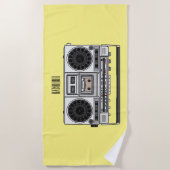 Radioregeling cartoon strandlaken (Voorkant)