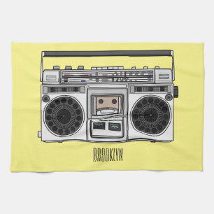 Radioregeling cartoon theedoek