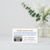 Radioregeling cartoon visitekaartje (Staand voorkant)