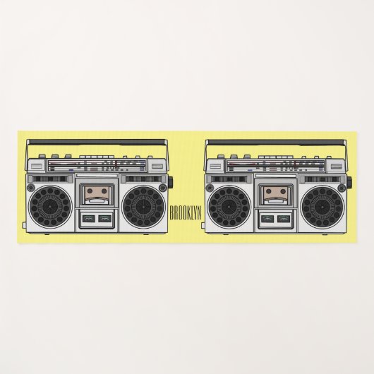 Radioregeling cartoon yogamat (Voorkant (horizontaal))