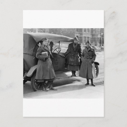 Radiorekorps voor vrouwen: 1919 briefkaart (Voorkant)