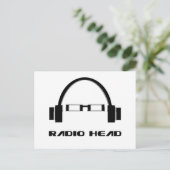 Radioroephoofd Briefkaart (Staand voorkant)