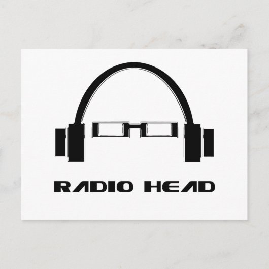 Radioroephoofd Briefkaart (Voorkant)