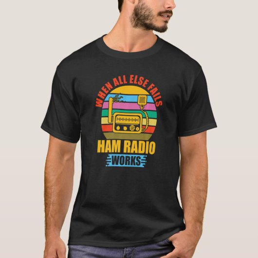 Radiorradio operator amateur radiosignaal t-shirt (Voorkant)