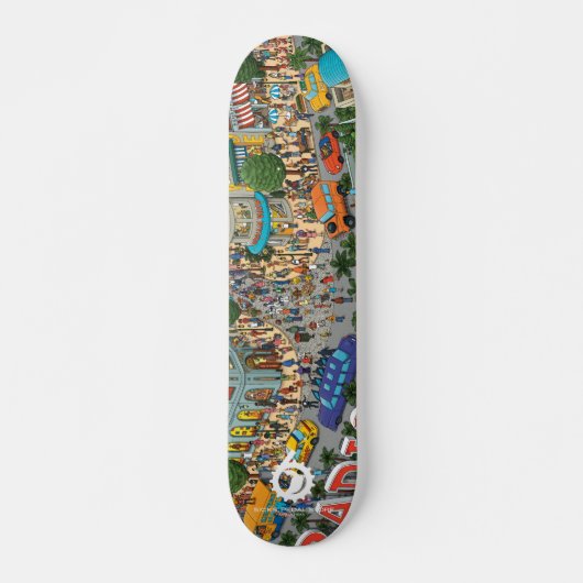 RADIOSTATION SICKS: PEDAL WINKEL ver. Skateboard (Voorkant)