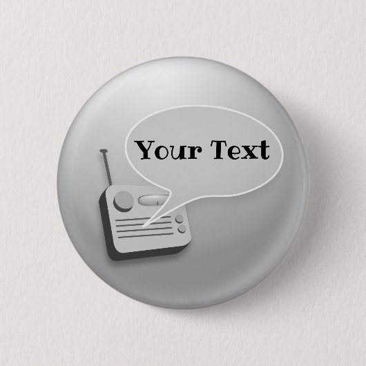 radiotalk ronde button 5,7 cm (Voorkant)