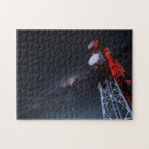 Radiotoren Melkweg Sterrennacht Legpuzzel